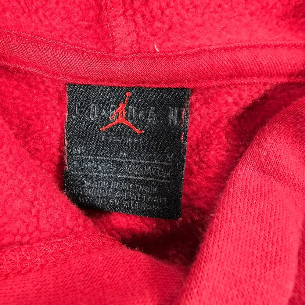 Jordan Hoodie Kids M 10-12 Red Jumpman 23 Graphic Fleece Pullover 807421-739744